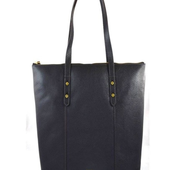 Fossil Black Leather Jenna Large Tote Bag - Picture 4 of 6